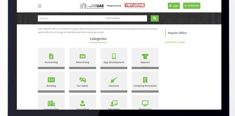 Virtuzone launches Stand Together, the free online marketplace to support the UAE’s SMEs