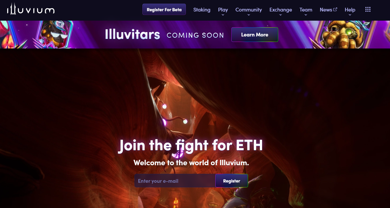 A screenshot of Illuvium- one of the best Metaverse platforms