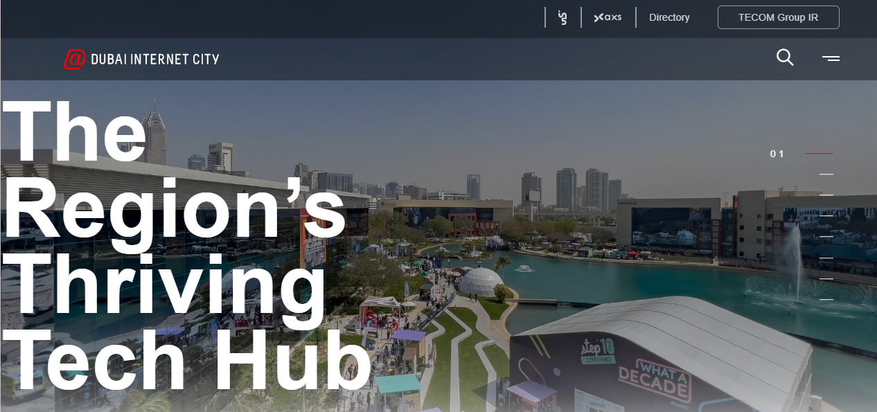 A screenshot of Dubai Internet City.