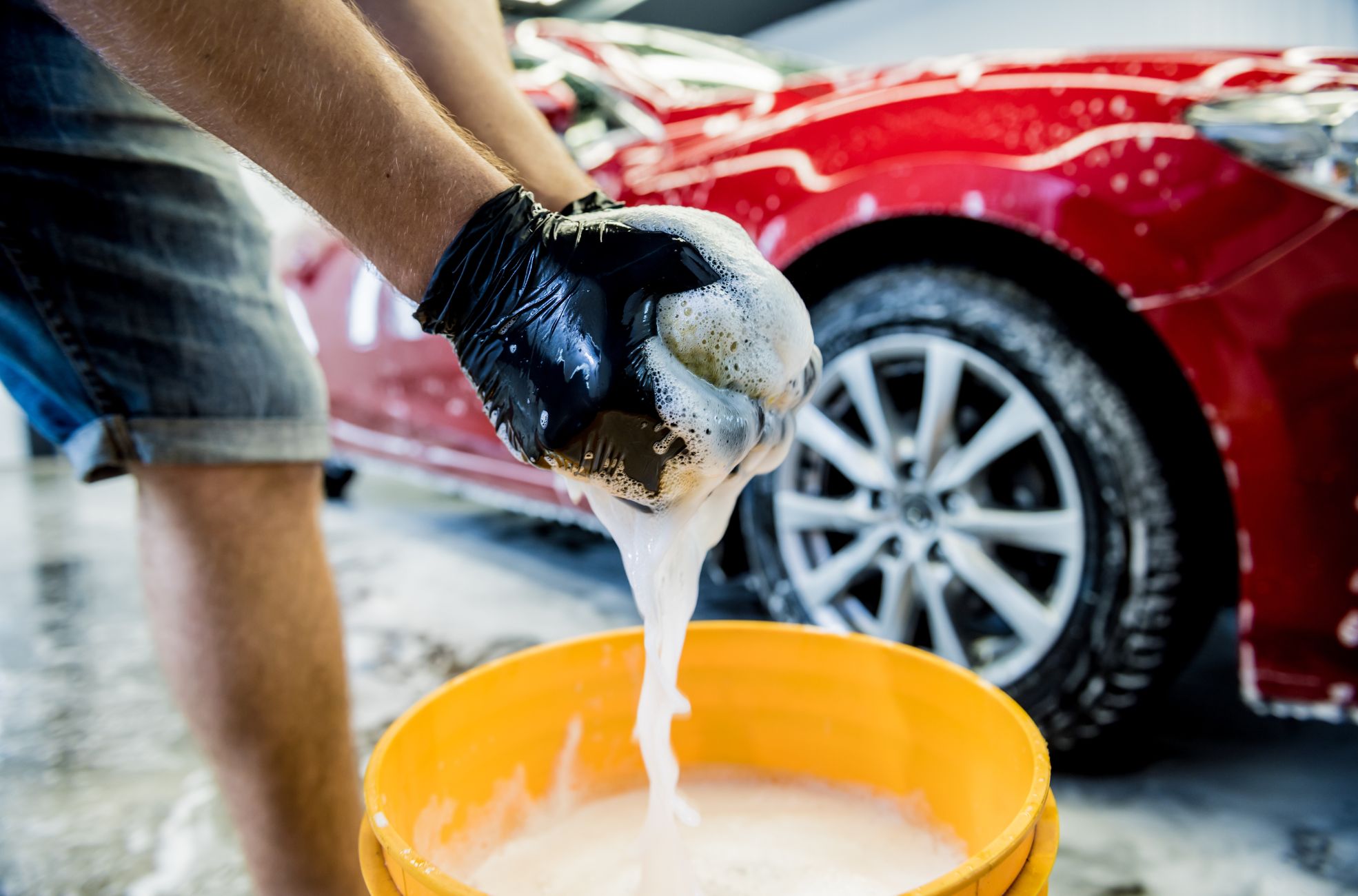 A stock image of a car wash