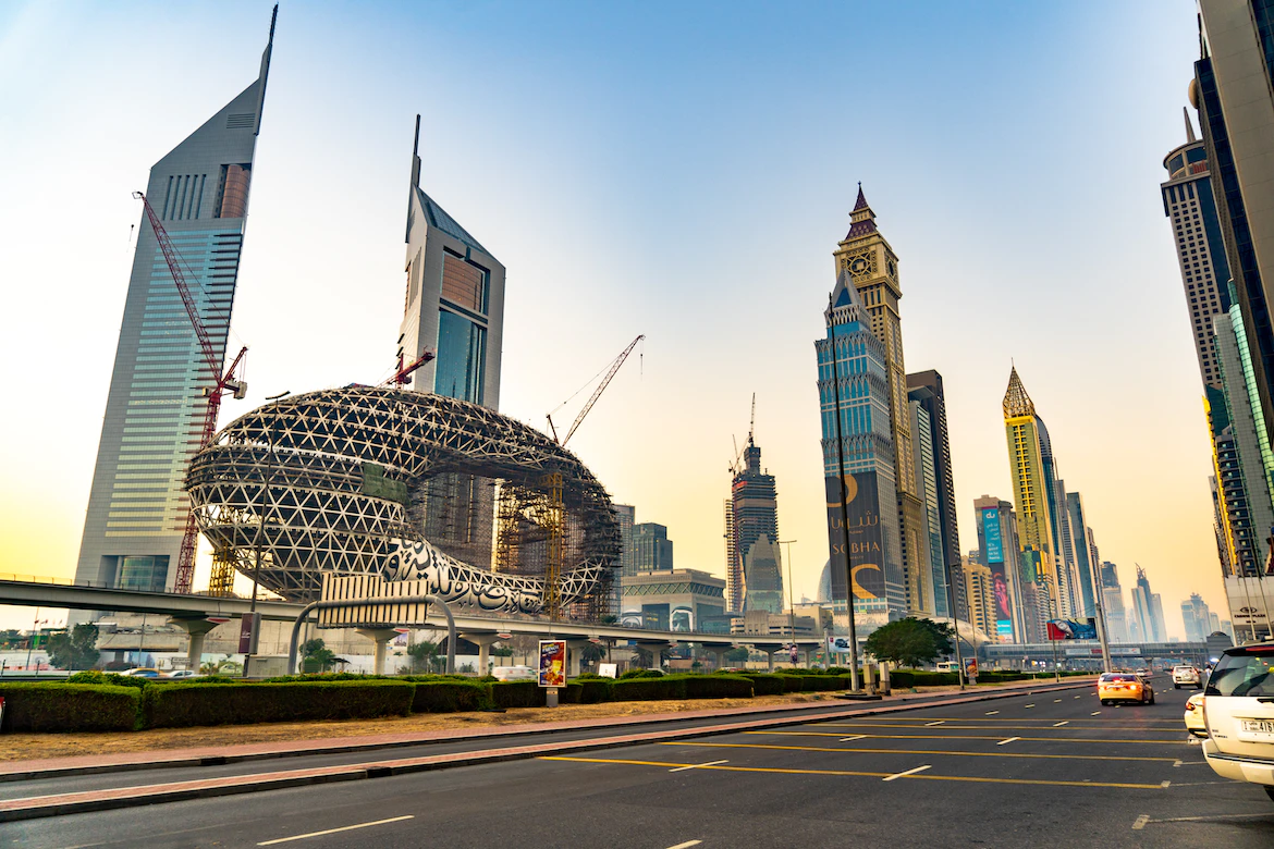 A stock image of Dubai- where companies can have 100% foreign ownership in UAE