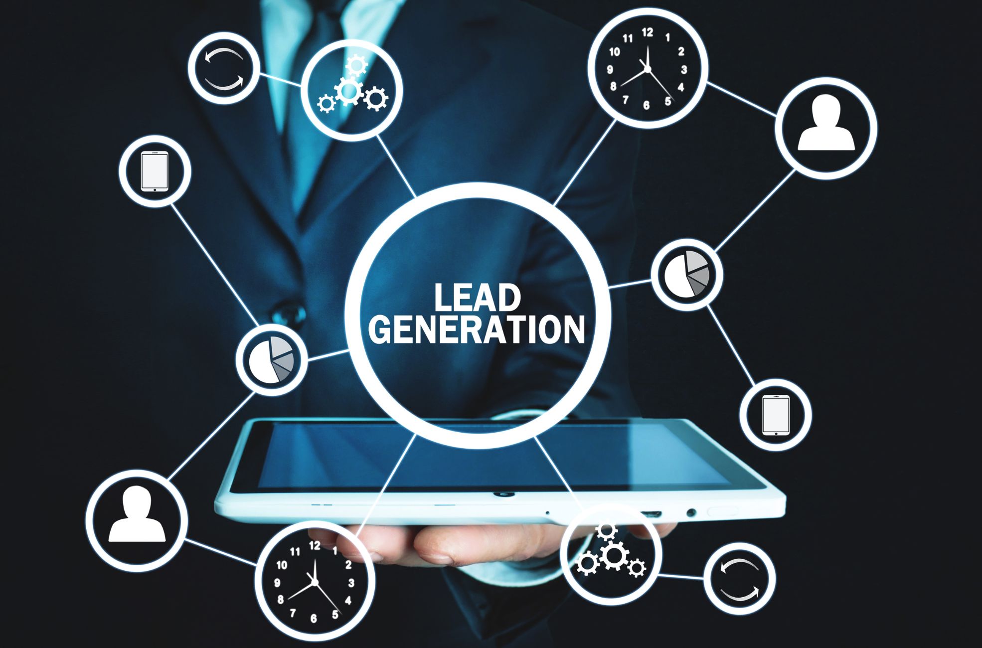 Stock Photo Words Saying Lead Generation