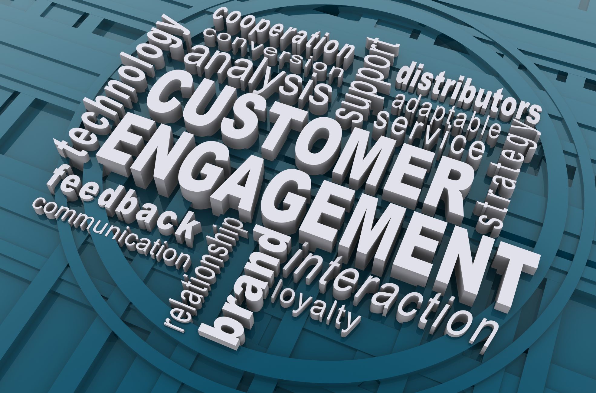 Stock Photo Showing Customer Engagement And Data