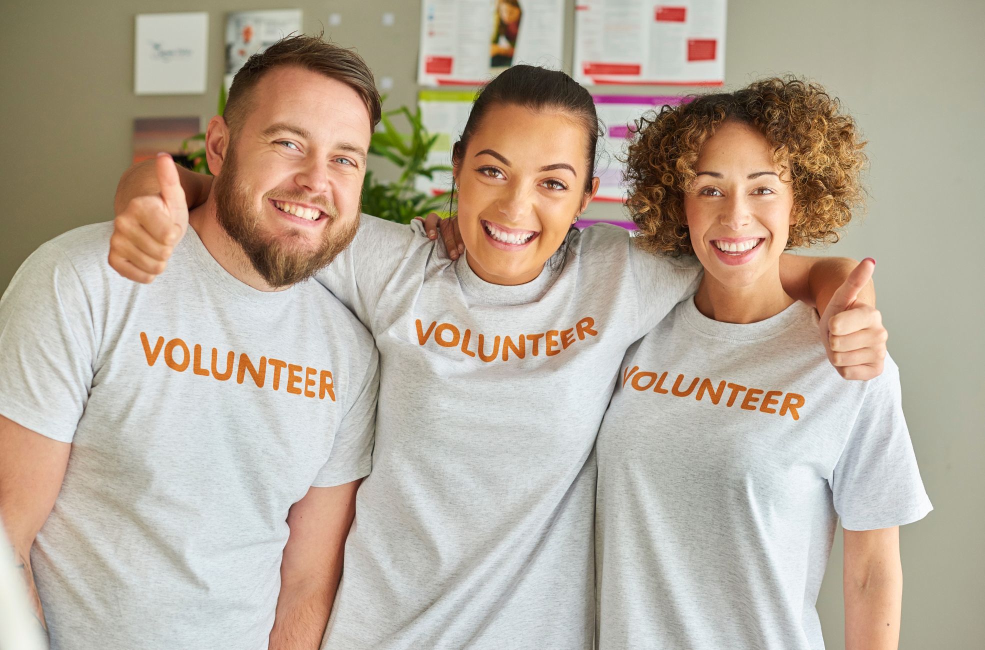 Stock Photo Employees Volunteering For Charity