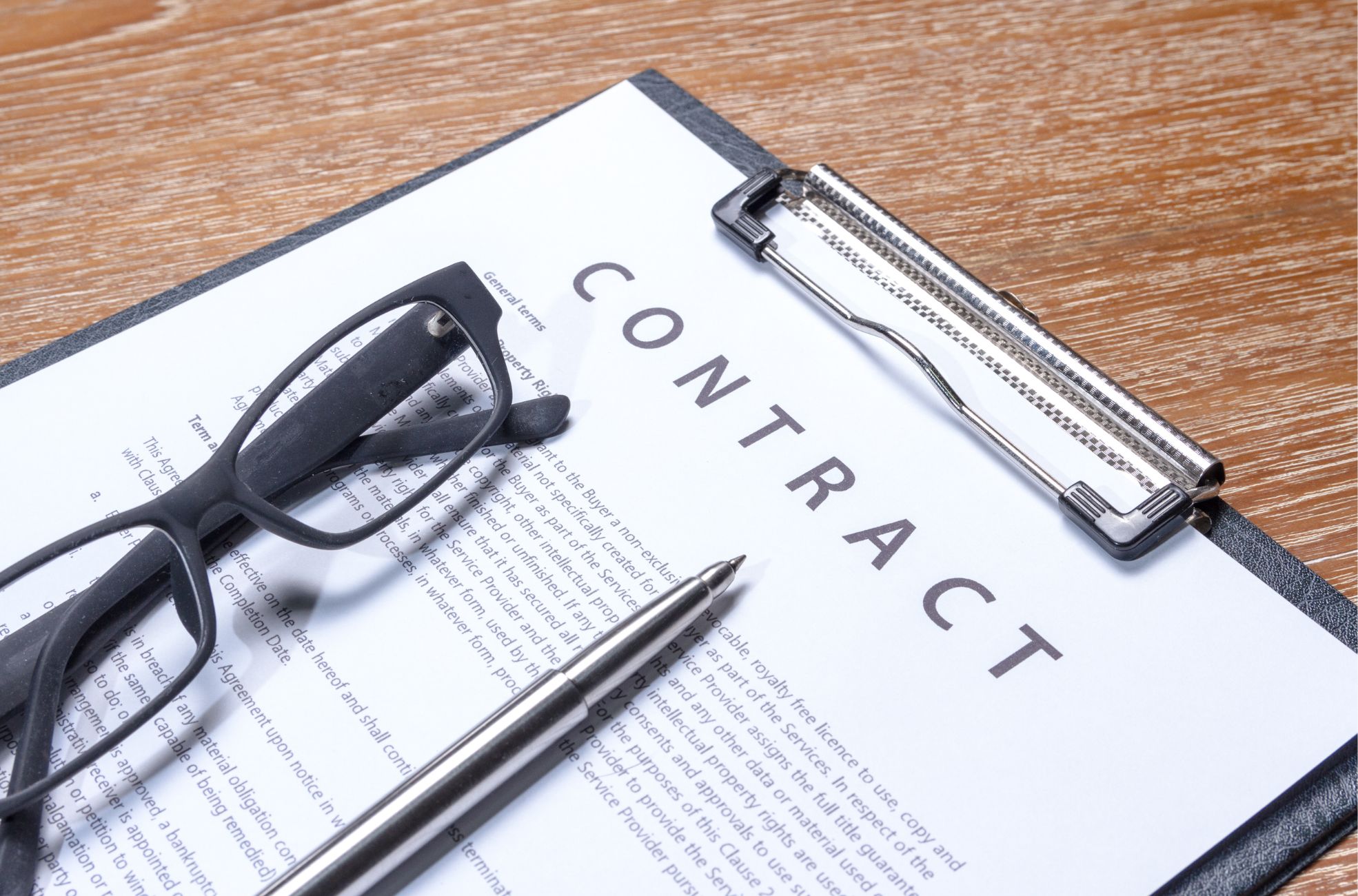 Stock Photo of Contract