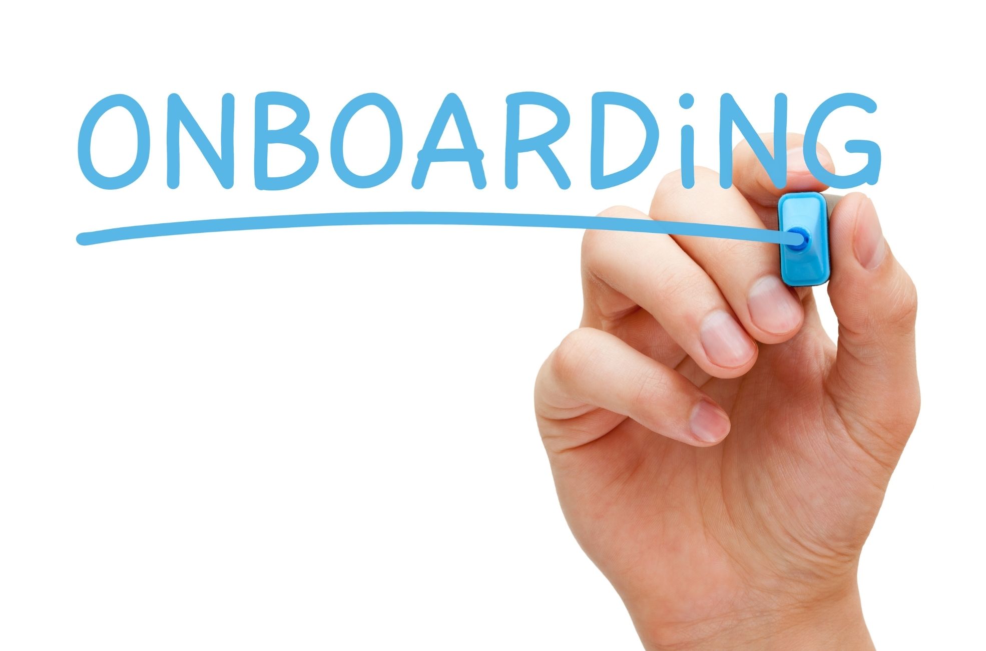 Hand Writing Onboarding On Clearboard