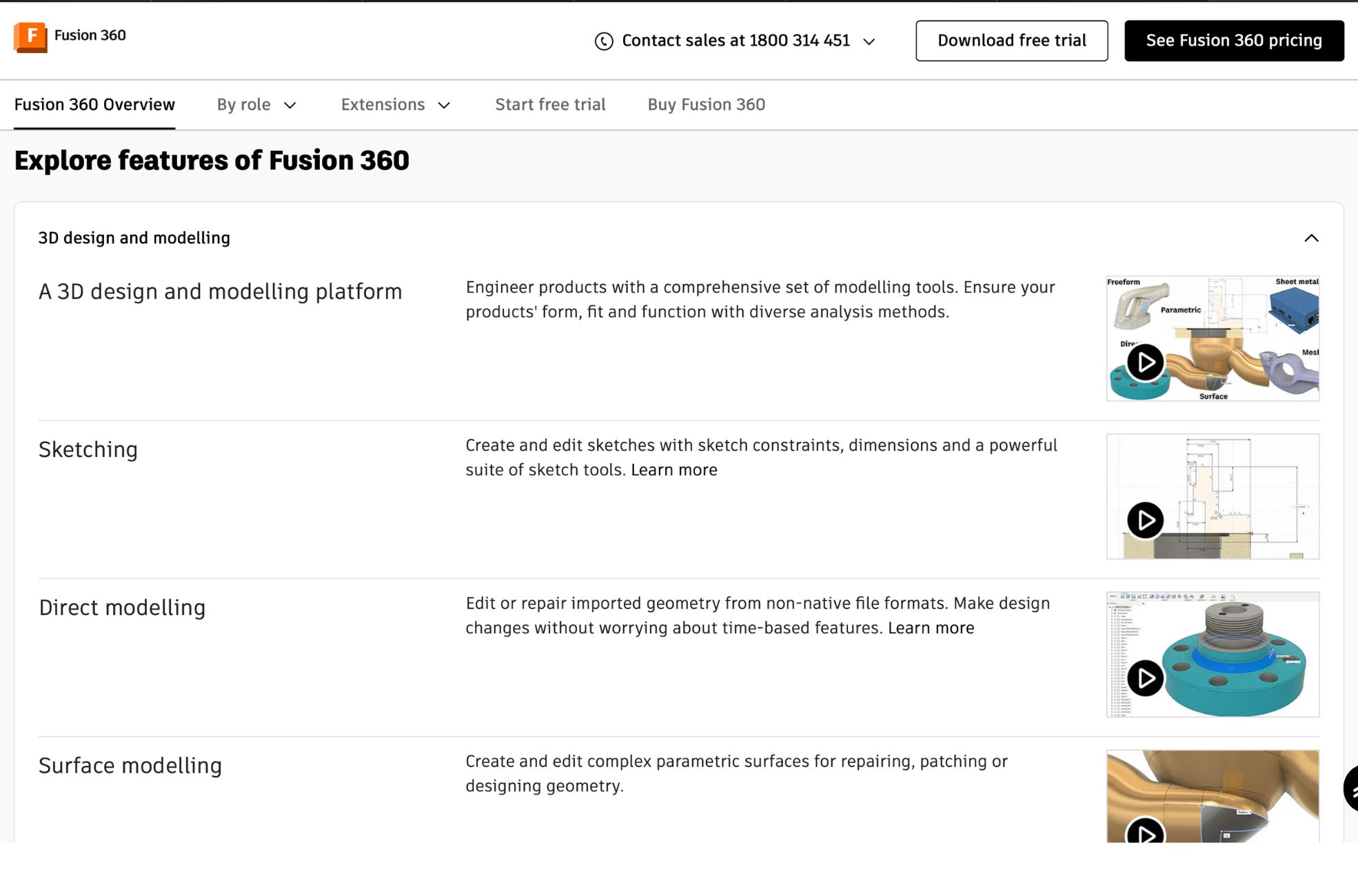 Screenshot Of Fusion 360 3D Printing Software Website