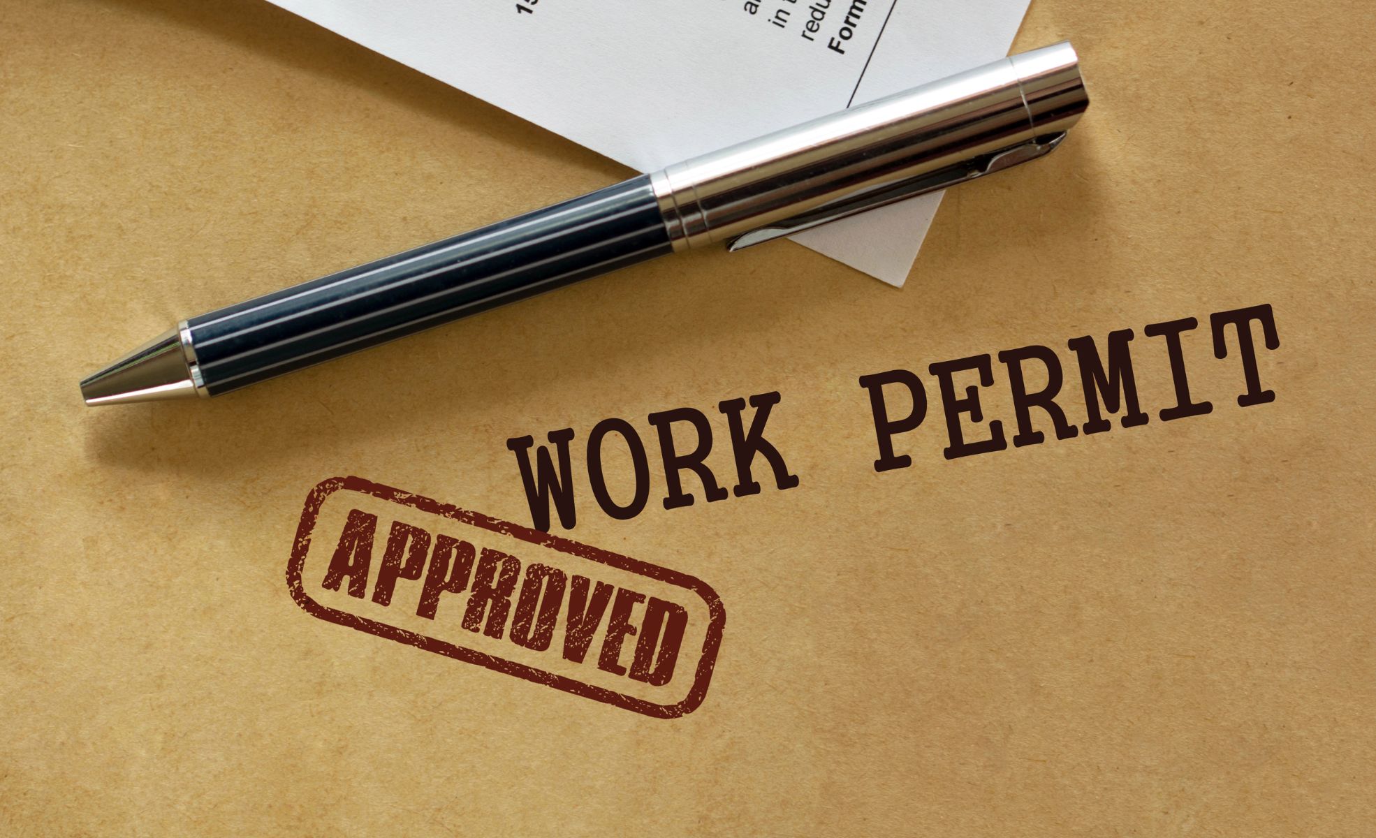 Work Permit Approval On Paper