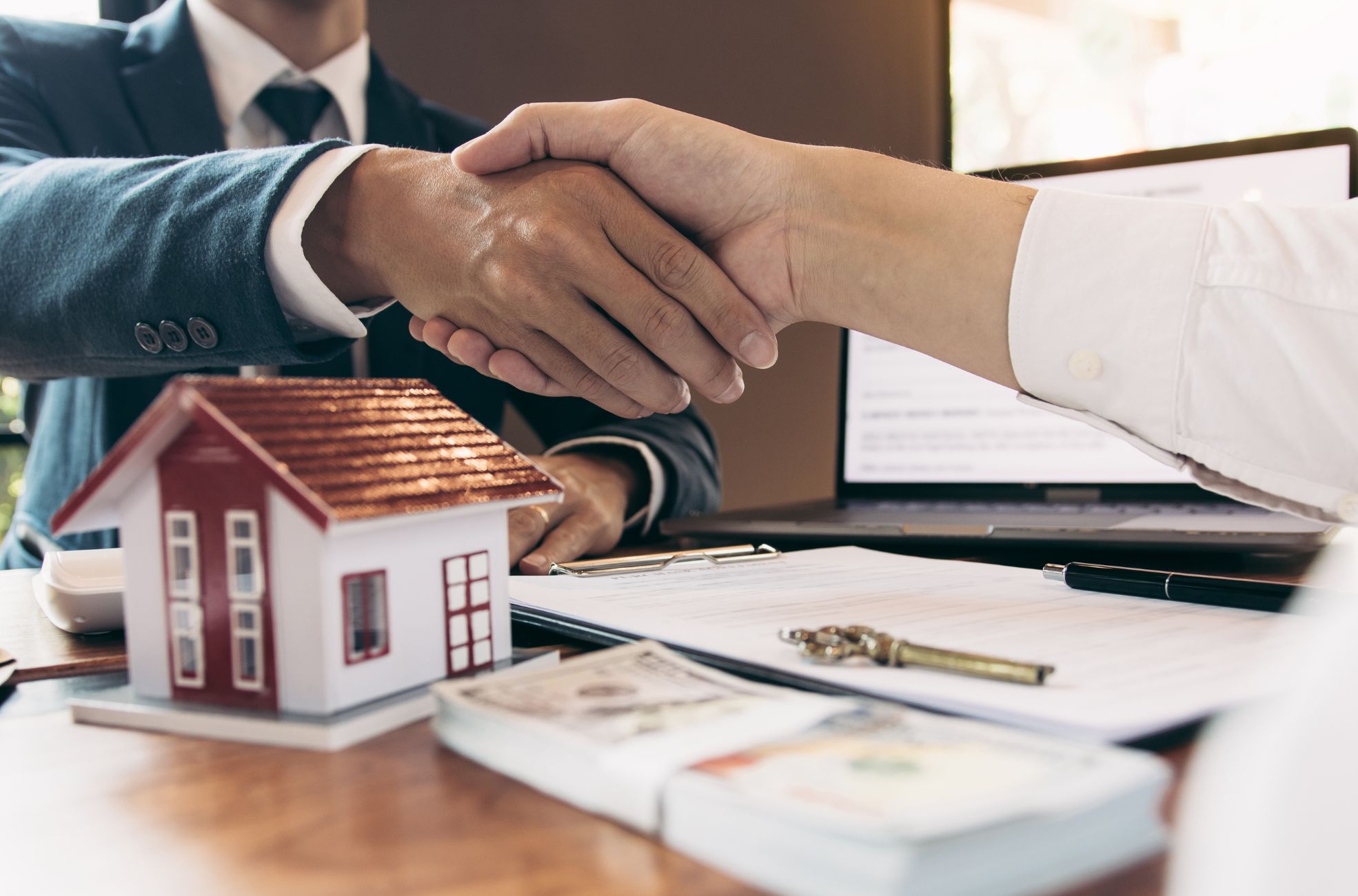 Real Estate Business Deal Handshake