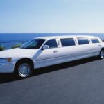 Limousine Parked At Beachfront