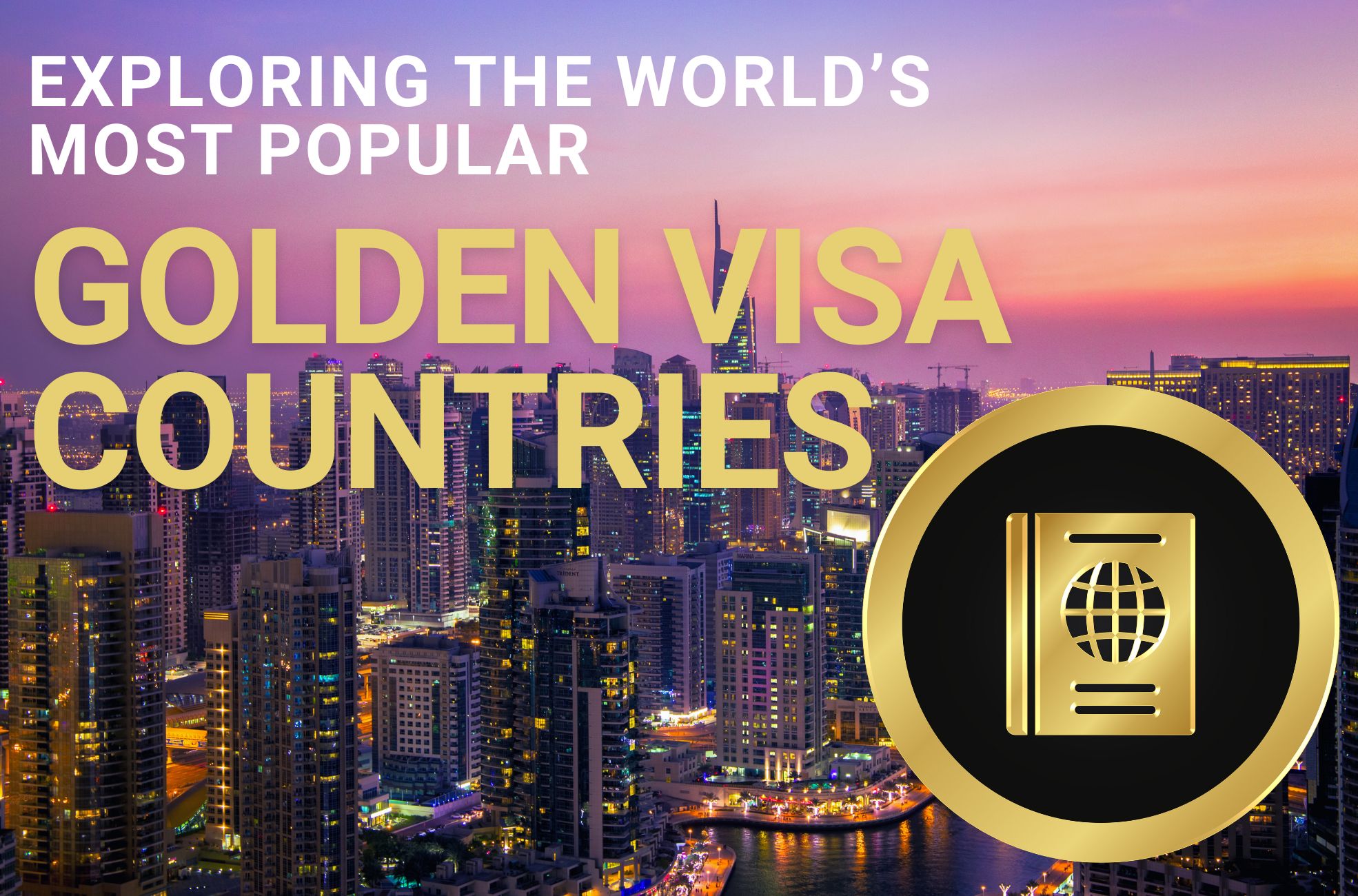 Title Page Saying "Exploring The World's Most Popular Golden Visa Countries"