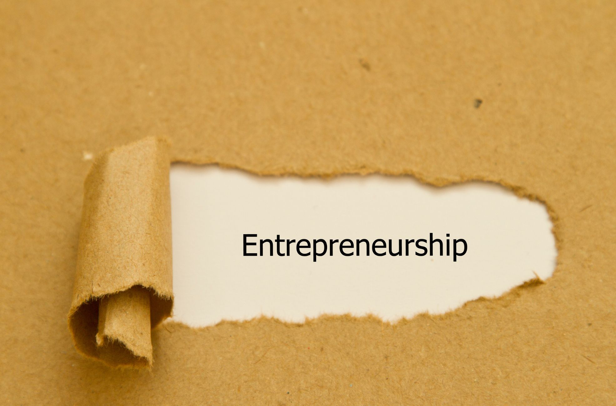 Paper Saying "Entrepreneurship"