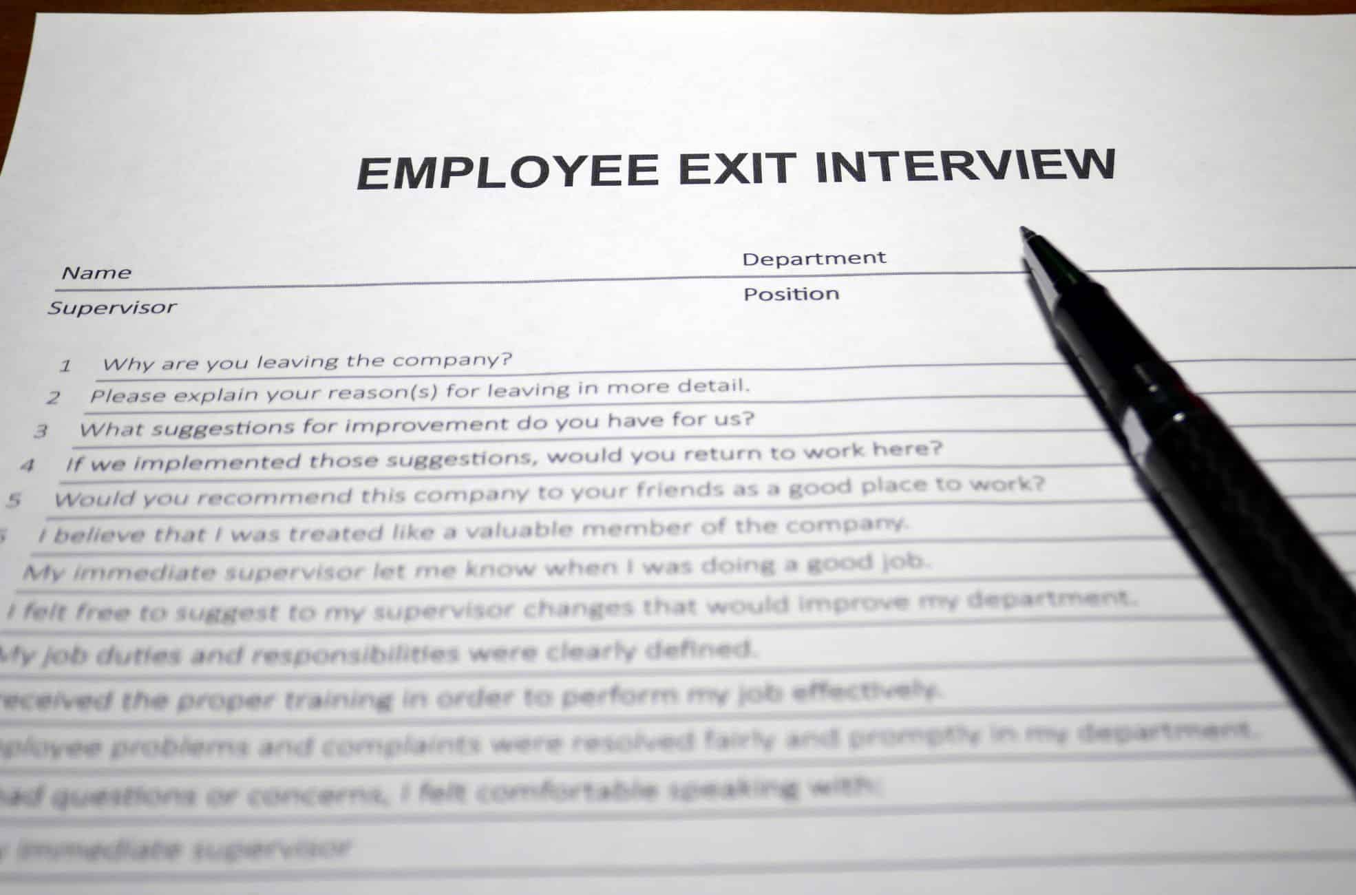 Exit Interview Form