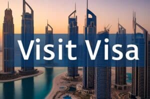 Visit Visa Cover Page UAE Background